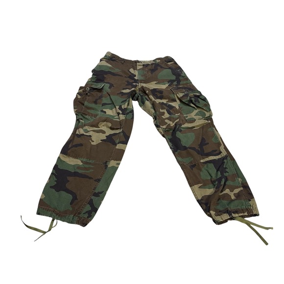 Camo Cargo Pants Mens 30x29 Military Army Utility Tactical Trousers Small Short - Picture 1 of 9
